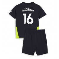 Camisa de time de futebol Manchester City Rodri Hernandez #16 Replicas 2º Equipamento Infantil 2024-25 Manga Curta (+ Calças curtas)